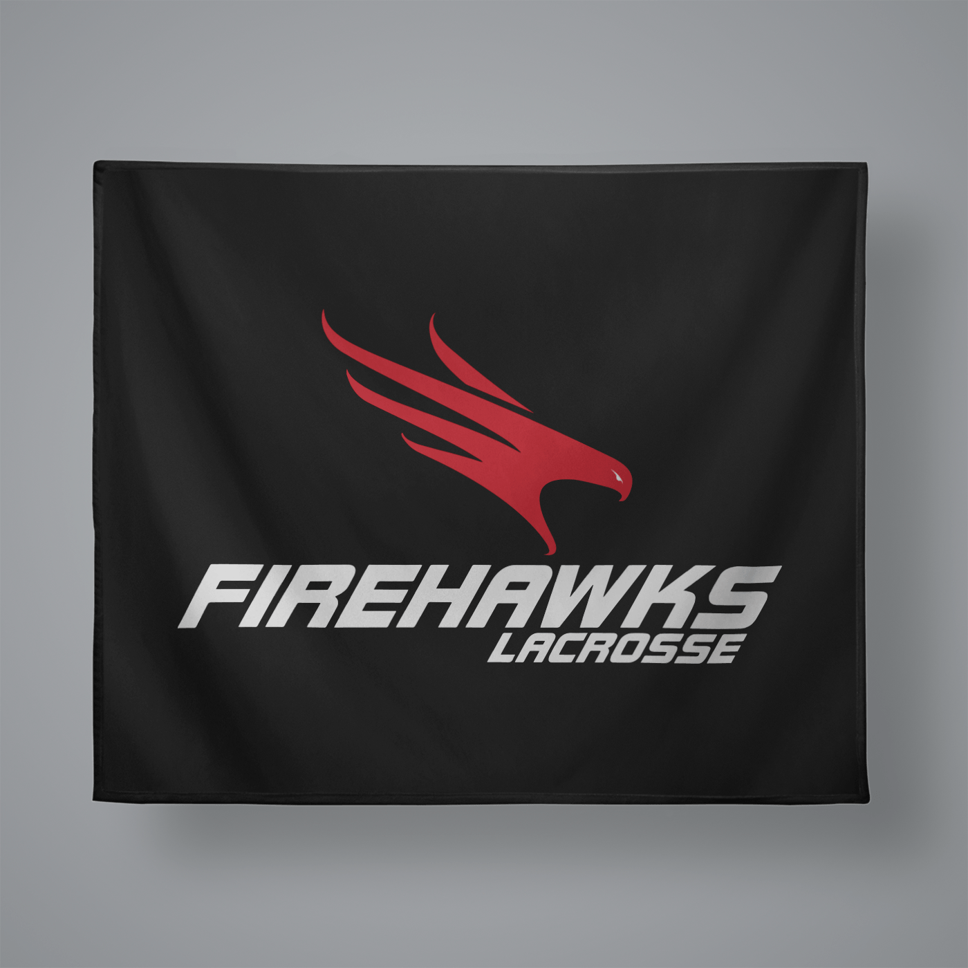 Firehawks Lacrosse Small Plush Throw Blanket Signature Lacrosse