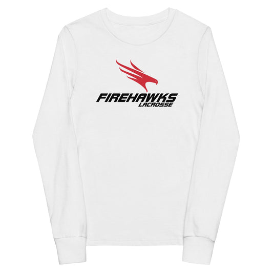 Firehawks Lacrosse Youth Cotton Long Sleeve T-Shirt Signature Lacrosse