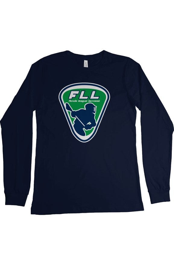 Florida Lacrosse League Adult Cotton Long Sleeve T-Shirt Signature Lacrosse