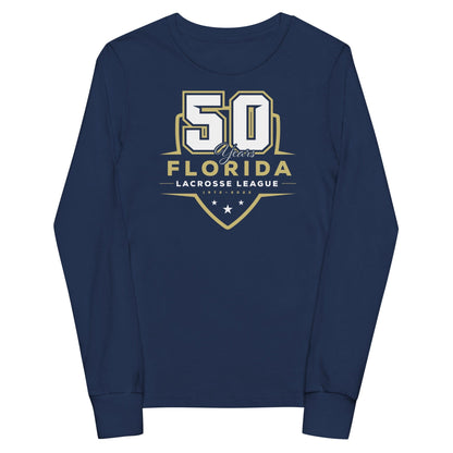 Florida Lacrosse League Youth Cotton Long Sleeve T-Shirt Signature Lacrosse