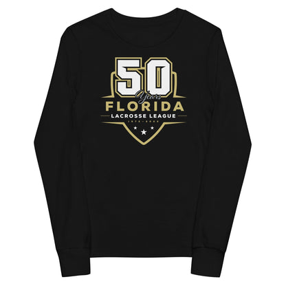 Florida Lacrosse League Youth Cotton Long Sleeve T-Shirt Signature Lacrosse