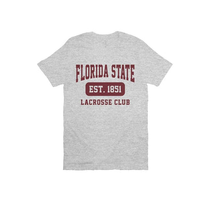 FSU Club Lacrosse Adult Cotton Short Sleeve T-Shirt Signature Lacrosse