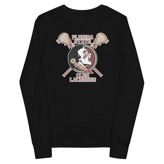 FSU Club Lacrosse Youth Cotton Long Sleeve T-Shirt Signature Lacrosse