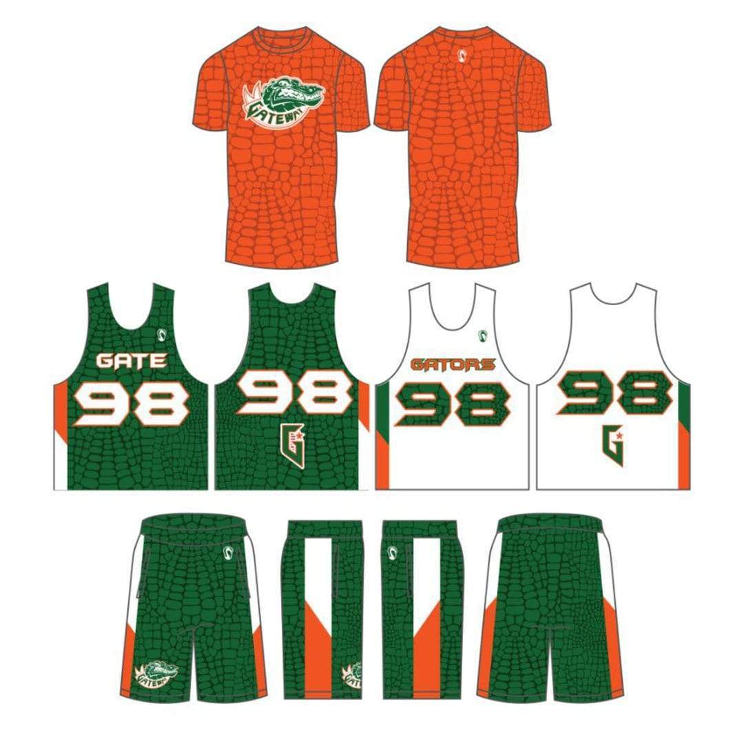 Gateway Gators Lacrosse Men's 3 Piece Uniform Set:1st grade- Green Team Signature Lacrosse