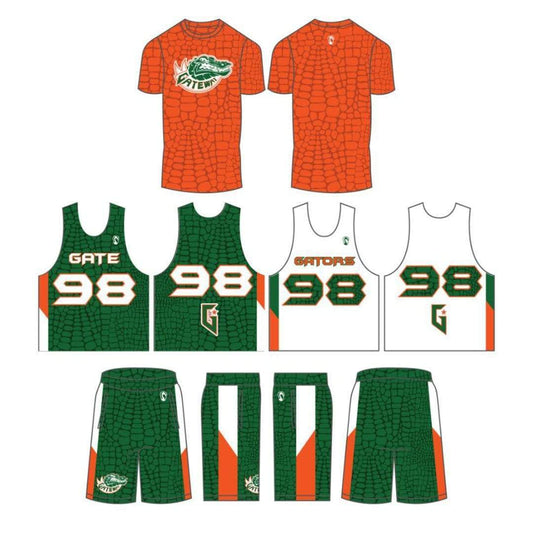 Gateway Gators Lacrosse Men's 3 Piece Uniform Set:2nd Grade Green Team Signature Lacrosse