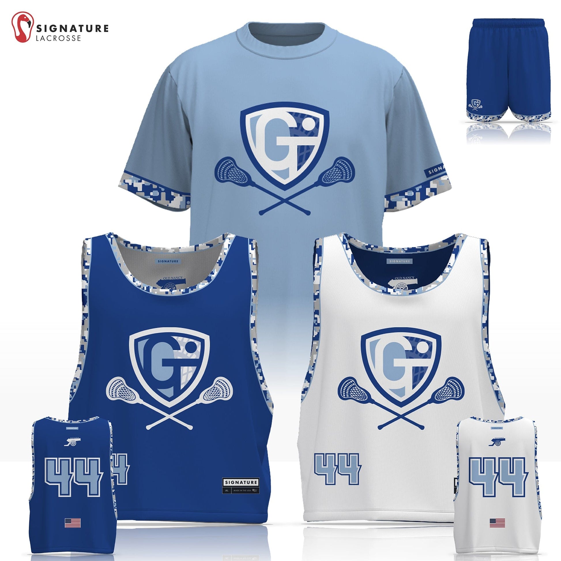 Georgetown-Triton Youth Lacrosse Men's 3 Piece Player Game Package: 1-2 Signature Lacrosse