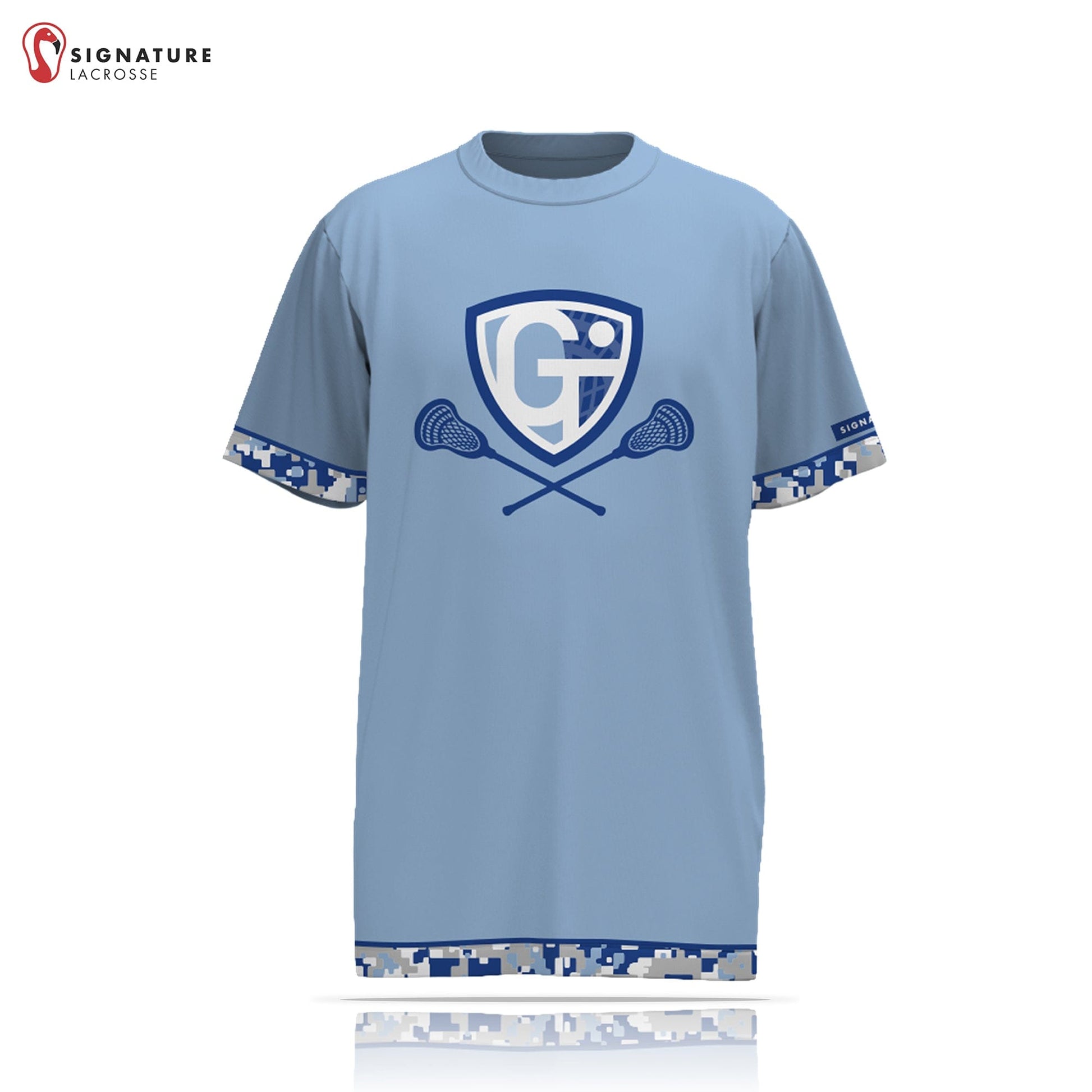 Georgetown-Triton Youth Lacrosse Player Short Sleeve Shooting Shirt: 1-2 Signature Lacrosse