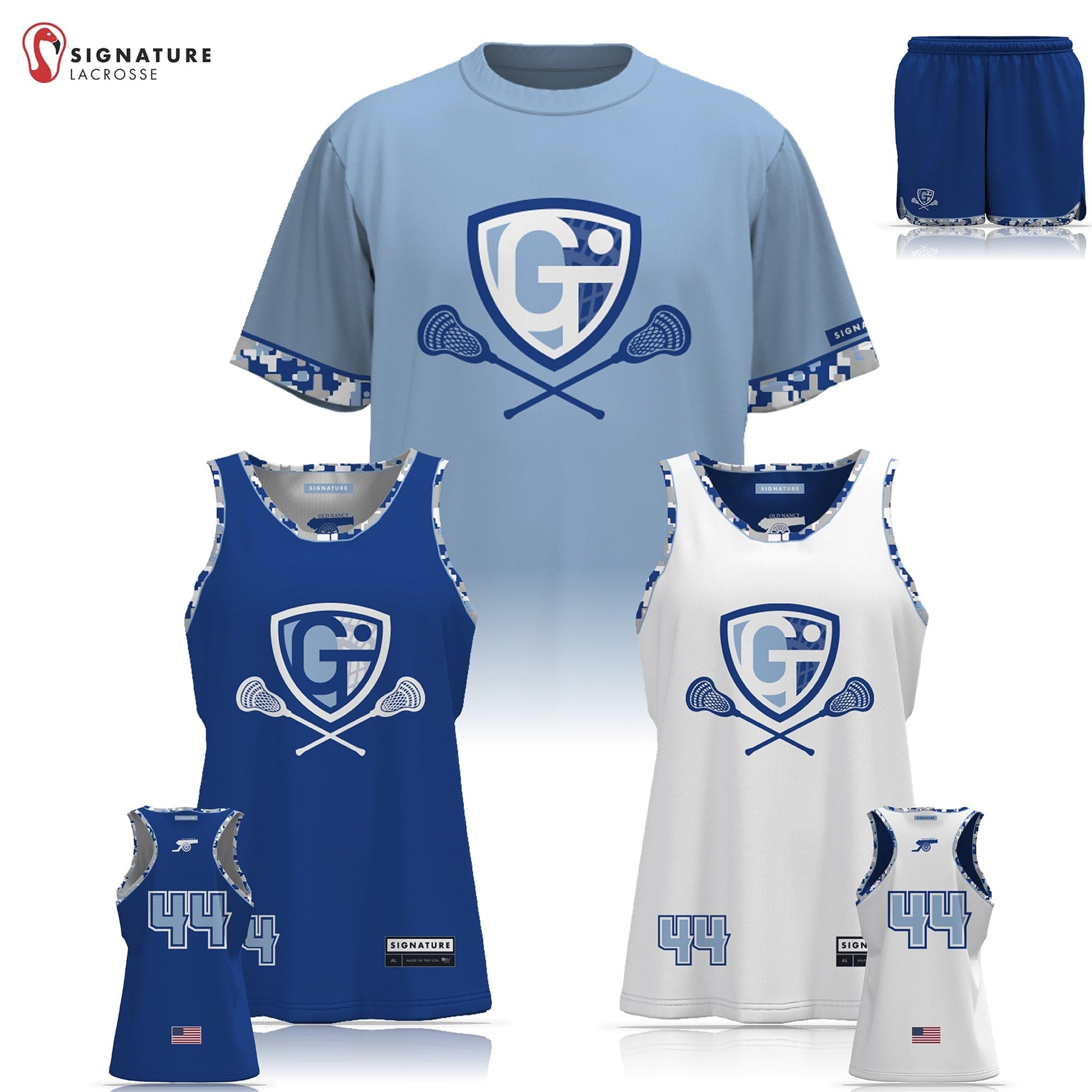 Georgetown-Triton Youth Lacrosse Women's 3 Piece Player Game Package: 1-2 Signature Lacrosse