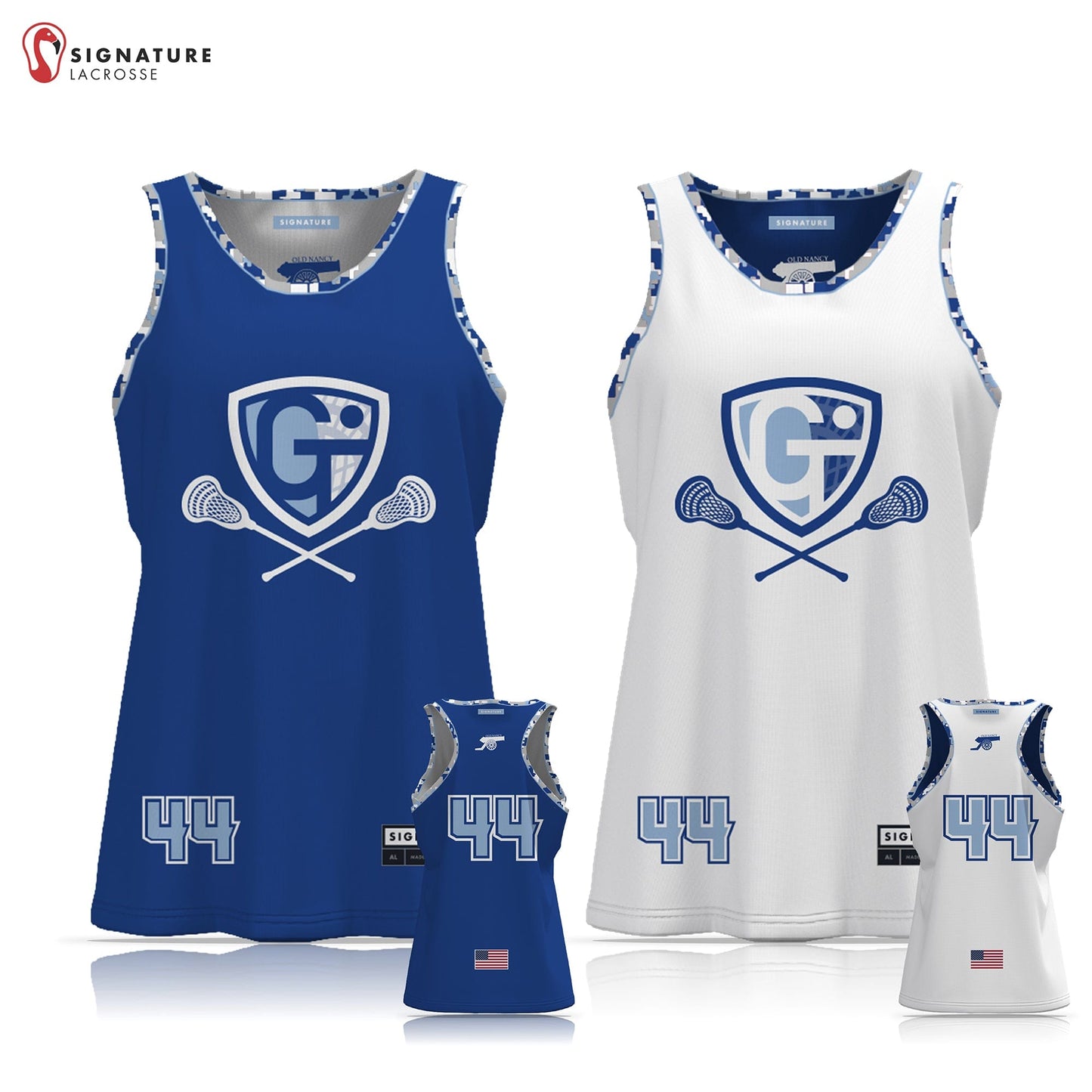 Georgetown-Triton Youth Lacrosse Women's Player Reversible Game Pinnie: 1-2 Signature Lacrosse