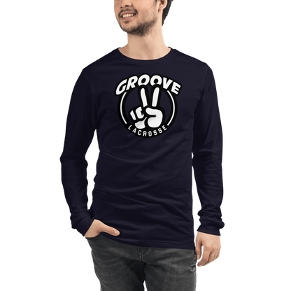 Groove Lacrosse Adult Premium Long Sleeve T -Shirt Signature Lacrosse