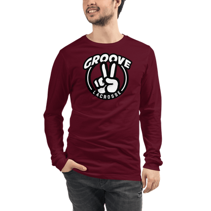 Groove Lacrosse Adult Premium Long Sleeve T -Shirt Signature Lacrosse