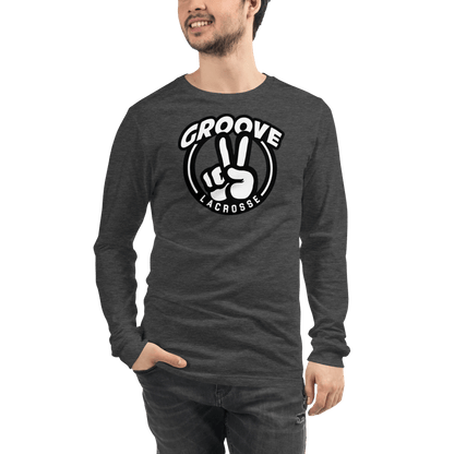 Groove Lacrosse Adult Premium Long Sleeve T -Shirt Signature Lacrosse