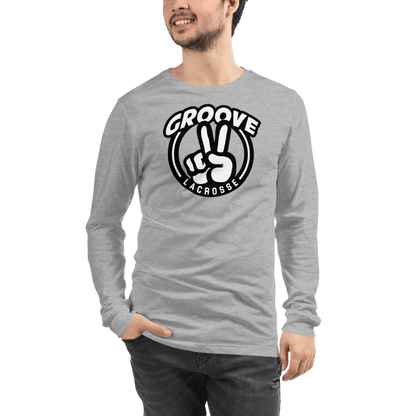 Groove Lacrosse Adult Premium Long Sleeve T -Shirt Signature Lacrosse