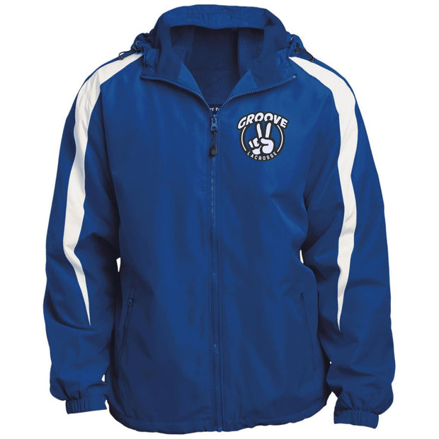 Groove Lacrosse Fleece Lined Hooded Premium Jacket Signature Lacrosse