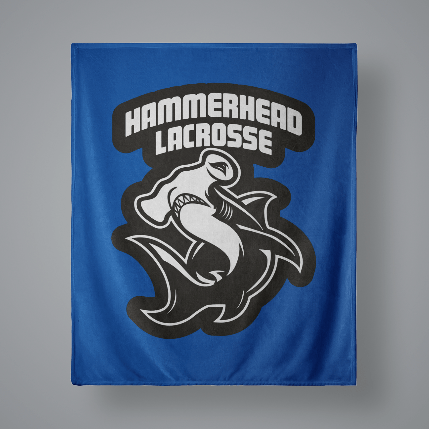 Hammerhead Lacrosse Small Plush Throw Blanket Signature Lacrosse