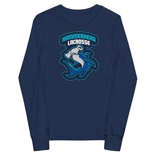 Hammerhead Lacrosse Youth Cotton Long Sleeve T-Shirt Signature Lacrosse