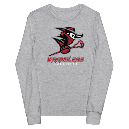 Henderson Wranglers Lacrosse Youth Cotton Long Sleeve T-Shirt Signature Lacrosse