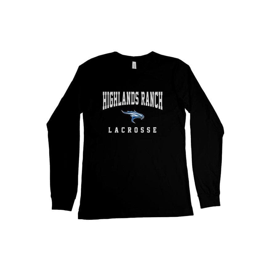 Highlands Ranch Lacrosse Adult Cotton Long Sleeve T-Shirt Signature Lacrosse