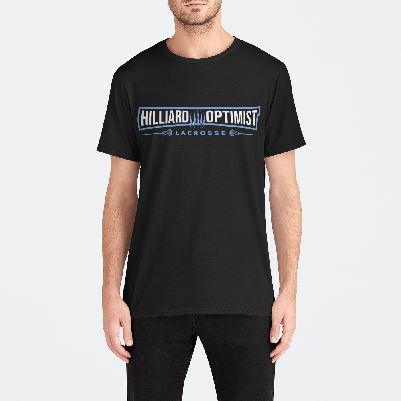 Hilliard Optimist Lacrosse Adult Men's Sport T-Shirt Signature Lacrosse