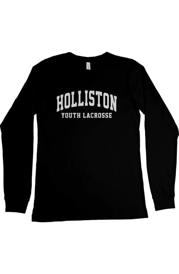 Holliston Youth Lacrosse Adult Cotton Long Sleeve T-Shirt Signature Lacrosse