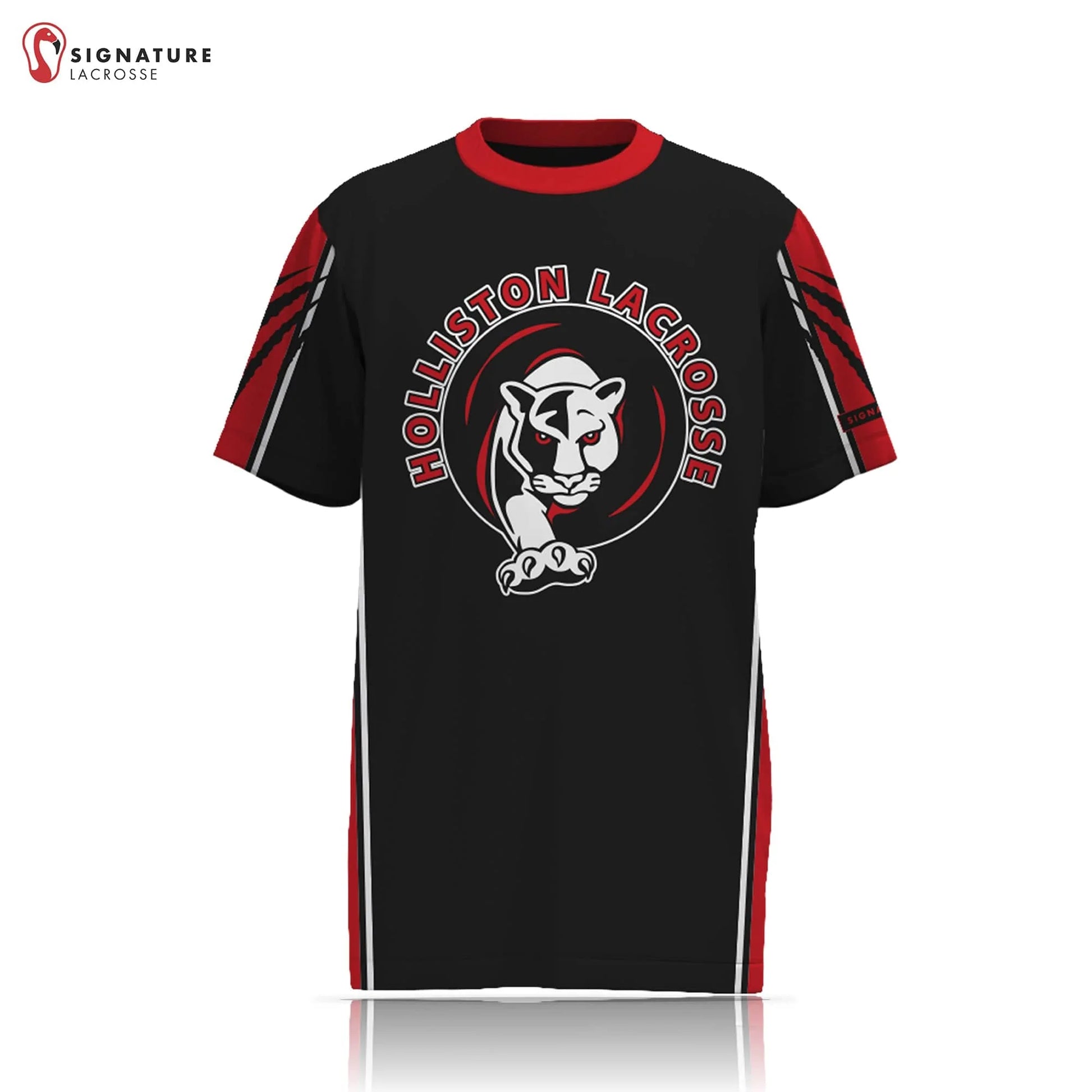 Holliston Youth Lacrosse Men's Short Sleeve Shooter Shirt Signature Lacrosse