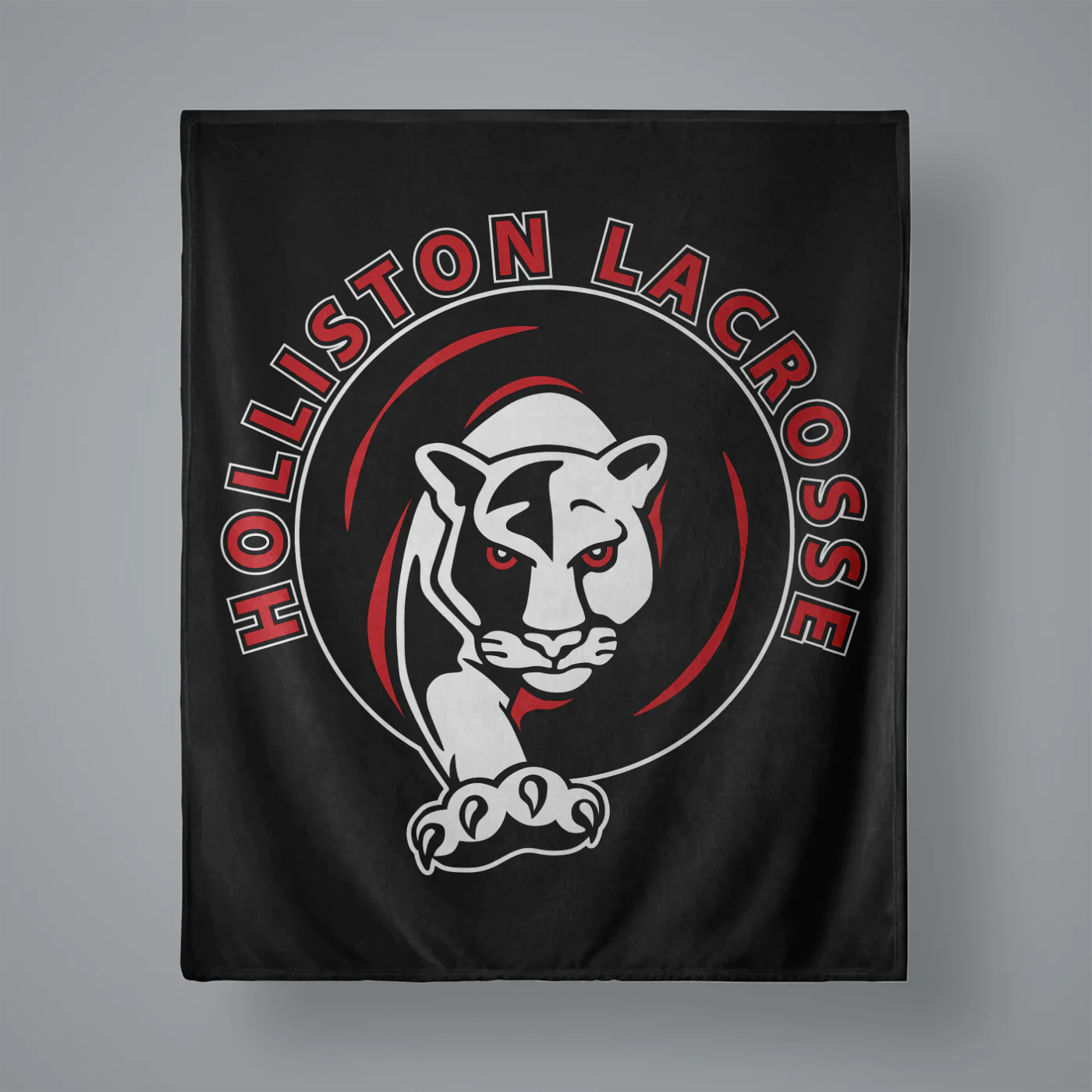 Holliston Youth Lacrosse Small Plush Throw Blanket Signature Lacrosse