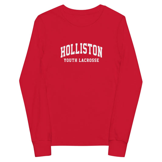 Holliston Youth Lacrosse Youth Cotton Long Sleeve T-Shirt Signature Lacrosse