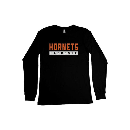 Hornets Lacrosse Adult Cotton Long Sleeve T-Shirt Signature Lacrosse