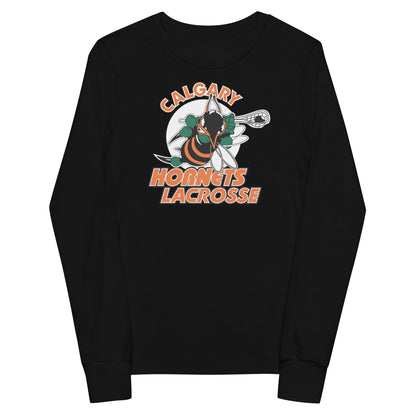 Hornets Lacrosse Youth Cotton Long Sleeve T-Shirt Signature Lacrosse