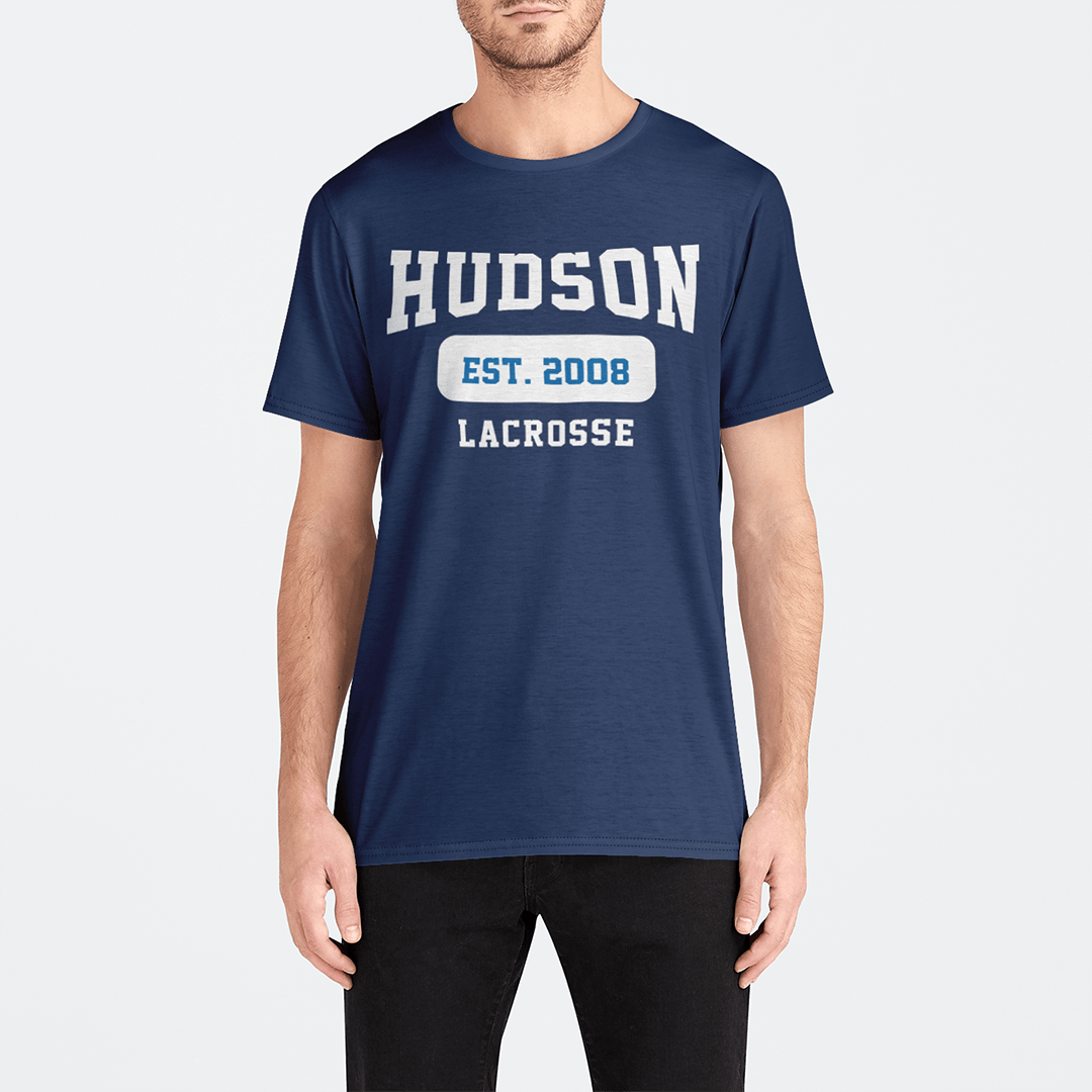 Hudson Lacrosse Adult Men's Sport T-Shirt Signature Lacrosse