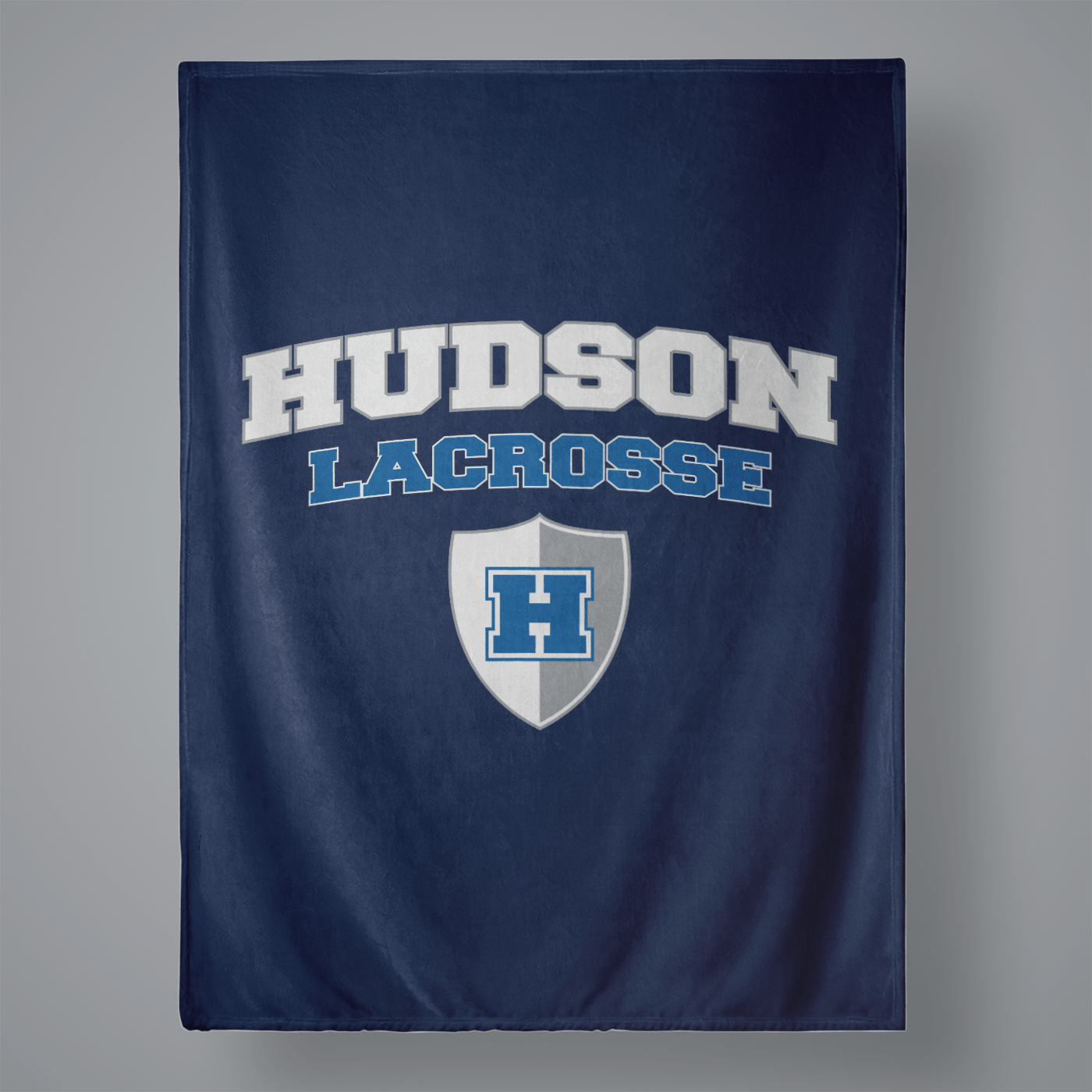 Hudson Lacrosse Large Plush Throw Blanket Signature Lacrosse