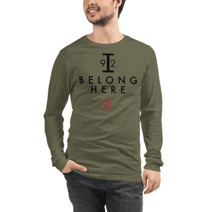 I Belong Here Adult Premium Long Sleeve T -Shirt Signature Lacrosse