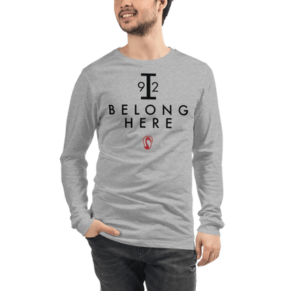 I Belong Here Adult Premium Long Sleeve T -Shirt Signature Lacrosse