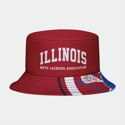 Illinois Boys Lacrosse Adult Bucket Hat Signature Lacrosse