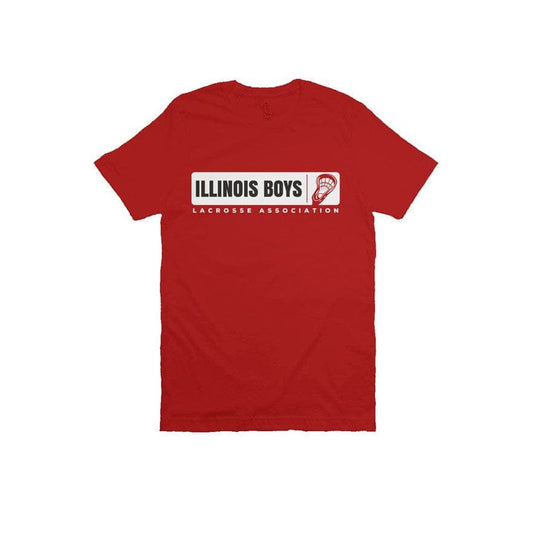 Illinois Boys Lacrosse Adult Cotton Short Sleeve T-Shirt Signature Lacrosse
