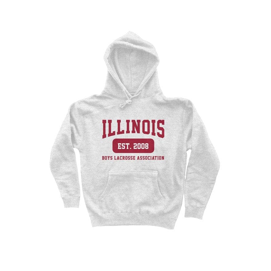 Illinois Boys Lacrosse Adult Hoodie Signature Lacrosse