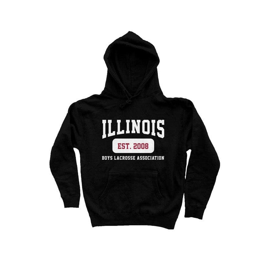 Illinois Boys Lacrosse Adult Hoodie Signature Lacrosse