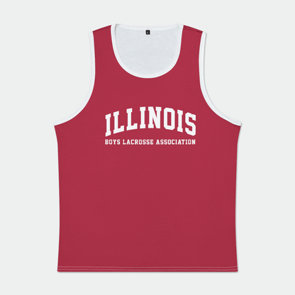 Illinois Boys Lacrosse Adult Men's Tank Top Signature Lacrosse