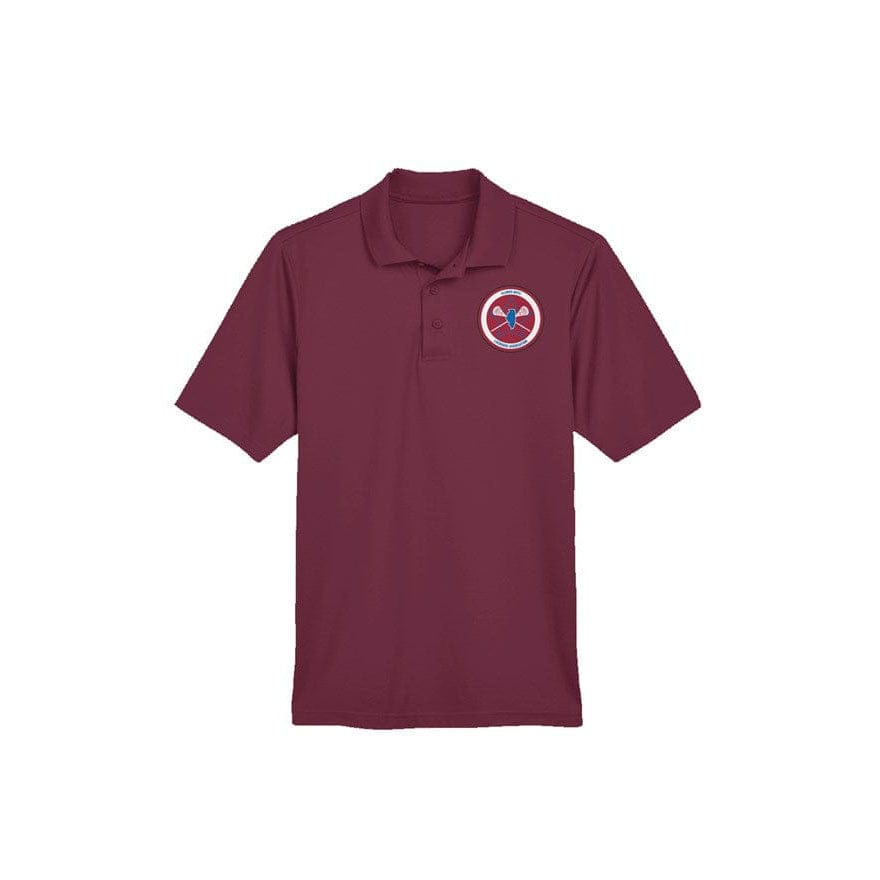 Illinois Boys Lacrosse Adult Performance Polo Signature Lacrosse