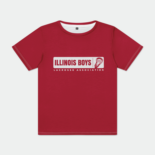 Illinois Boys Lacrosse Youth Sport T-Shirt Signature Lacrosse