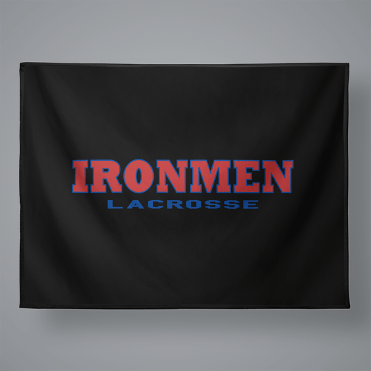 Ironmen Lacrosse Large Plush Throw Blanket Signature Lacrosse