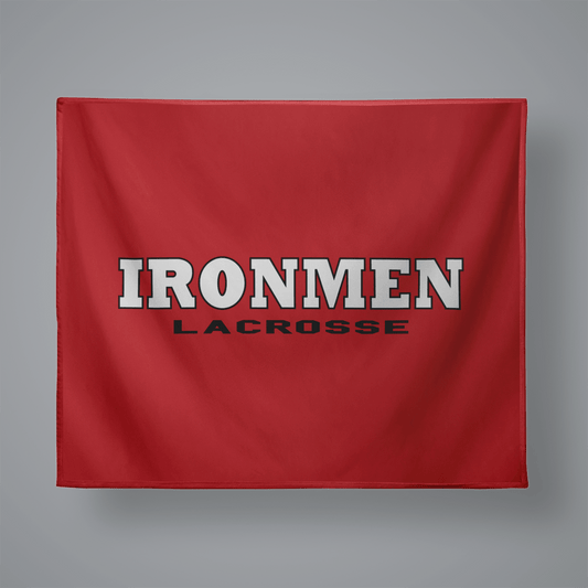 Ironmen Lacrosse Small Plush Throw Blanket Signature Lacrosse