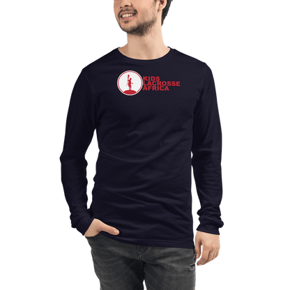 Kids Lacrosse Africa  Adult Premium Long Sleeve T -Shirt Signature Lacrosse