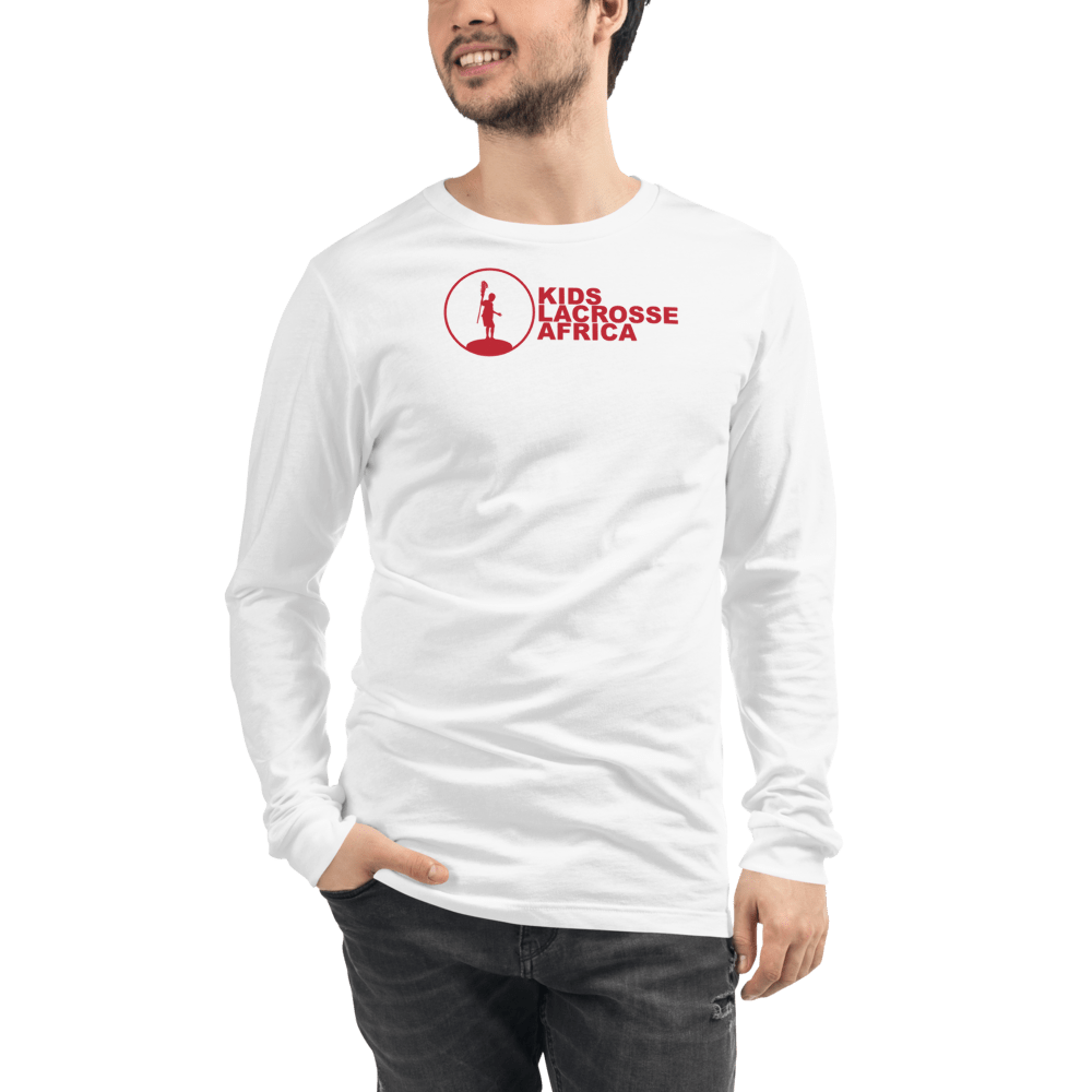 Kids Lacrosse Africa  Adult Premium Long Sleeve T -Shirt Signature Lacrosse