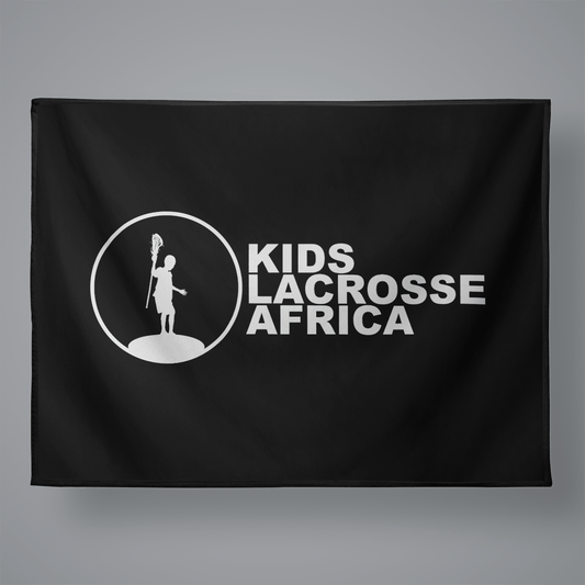 Kids Lacrosse Africa Large Plush Throw Blanket Signature Lacrosse