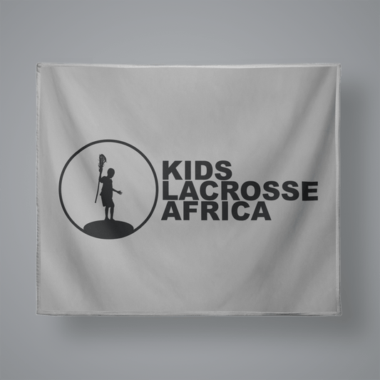 Kids Lacrosse Africa Small Plush Throw Blanket Signature Lacrosse