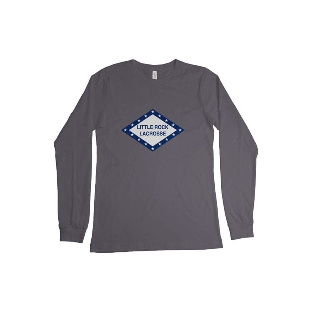 Little Rock Lacrosse Adult Cotton Long Sleeve T-Shirt Signature Lacrosse