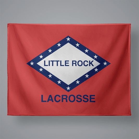 Little Rock Lacrosse Large Plush Throw Blanket Signature Lacrosse