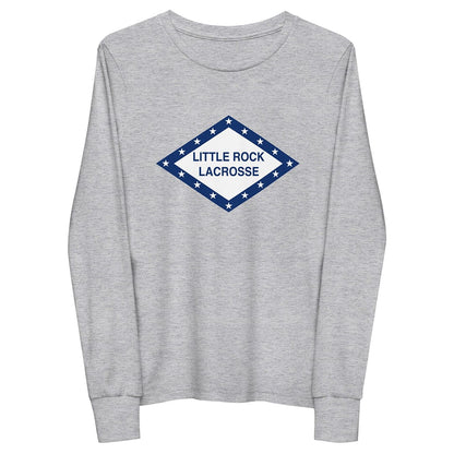 Little Rock Lacrosse Youth Cotton Long Sleeve T-Shirt Signature Lacrosse
