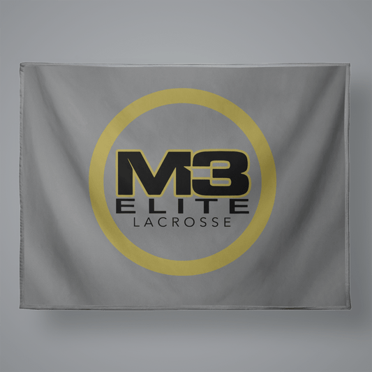 M3 Elite Large Plush Throw Blanket Signature Lacrosse